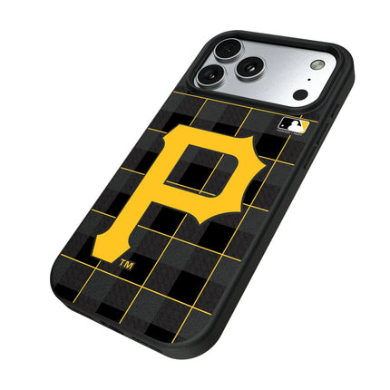 Pittsburgh Pirates Plaid MagSafe Compatible Phone Case for Apple iPhone