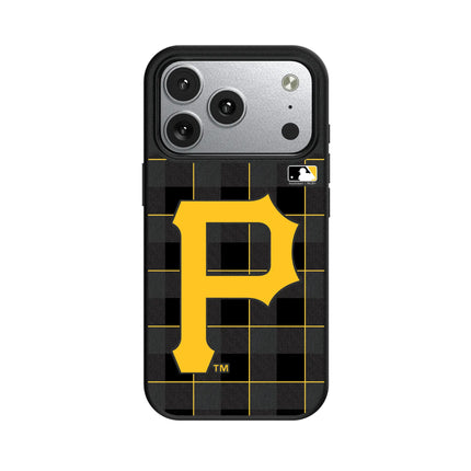 Pittsburgh Pirates Plaid MagSafe Compatible Phone Case for Apple iPhone