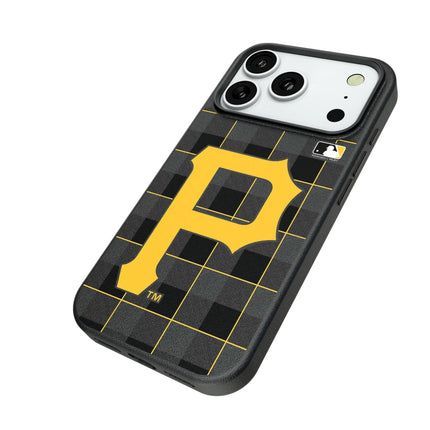 Pittsburgh Pirates Plaid MagSafe Compatible Phone Case for Apple iPhone
