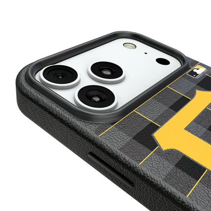 Pittsburgh Pirates Plaid MagSafe Compatible Phone Case for Apple iPhone