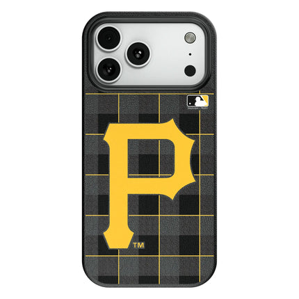 Pittsburgh Pirates Plaid MagSafe Compatible Phone Case for Apple iPhone