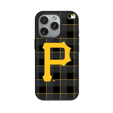 Pittsburgh Pirates Plaid MagSafe Compatible Phone Case for Apple iPhone