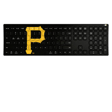 Pittsburgh Pirates Solid Curved Wireless Keyboard