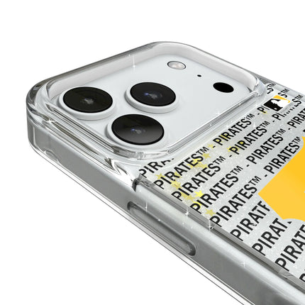 Pittsburgh Pirates Text Backdrop Glitter Phone Case for Apple iPhone