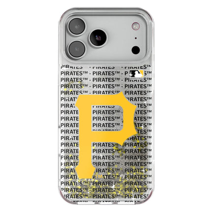 Pittsburgh Pirates Text Backdrop Glitter Phone Case for Apple iPhone