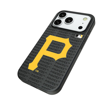 Pittsburgh Pirates Text Backdrop MagSafe Compatible Phone Case for Apple iPhone