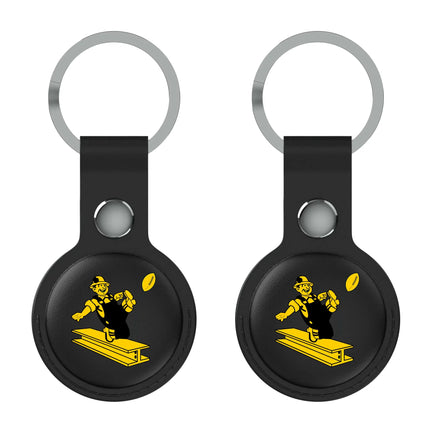 Pittsburgh Steelers 1961 Historic Collection Insignia Black Airtag Holder 2-Pack