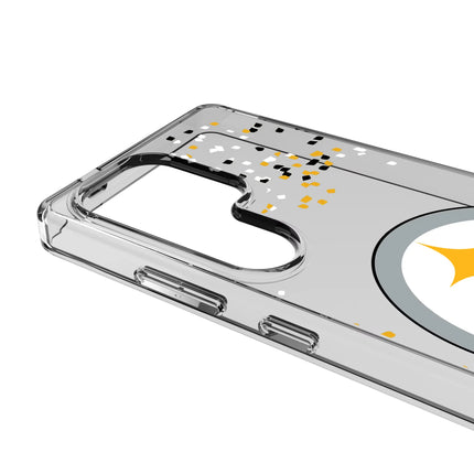 Pittsburgh Steelers Confetti Clear Phone Case for Samsung Galaxy