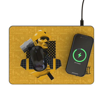 Pittsburgh Steelers Deco 15-Watt Wireless Charger and Mouse Pad