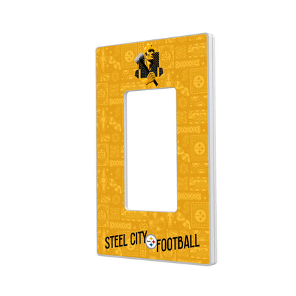 Pittsburgh Steelers Deco Hidden-Screw Light Switch Plate