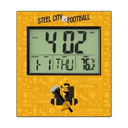 Pittsburgh Steelers Deco Wall Clock
