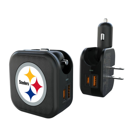 Pittsburgh Steelers Linen 2 in 1 USB A/C Charger