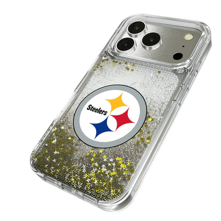 Pittsburgh Steelers Linen Glitter Phone Case for Apple iPhone