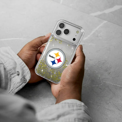 Pittsburgh Steelers Linen Glitter Phone Case for Apple iPhone
