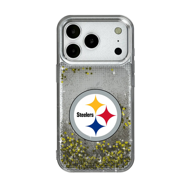 Pittsburgh Steelers Linen Glitter Phone Case for Apple iPhone