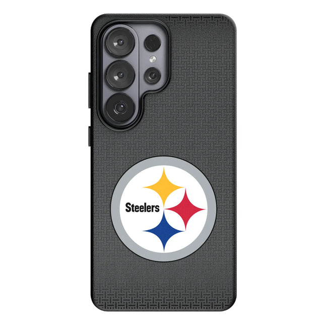 Pittsburgh Steelers Linen MagSafe Compatible Phone Case for Samsung Galaxy
