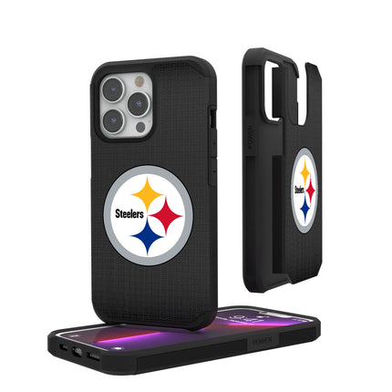 Pittsburgh Steelers Linen Rugged Phone Case for Apple iPhone