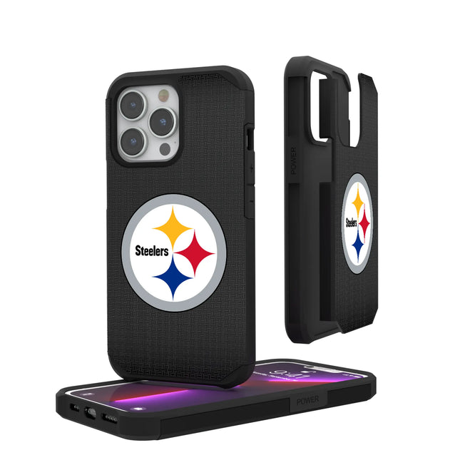 Pittsburgh Steelers Linen Rugged Phone Case for Apple iPhone