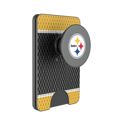 Pittsburgh Steelers Mesh PopSockets MagSafe-Compatible PopWallet+