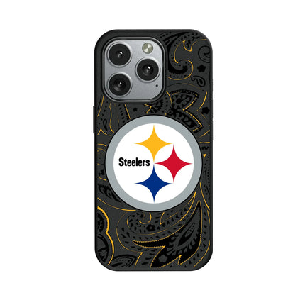 Pittsburgh Steelers Paisley MagSafe Compatible Phone Case for Apple iPhone