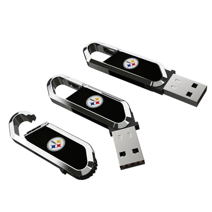 Pittsburgh Steelers Solid USB 64GB Clip Style Flash Drive