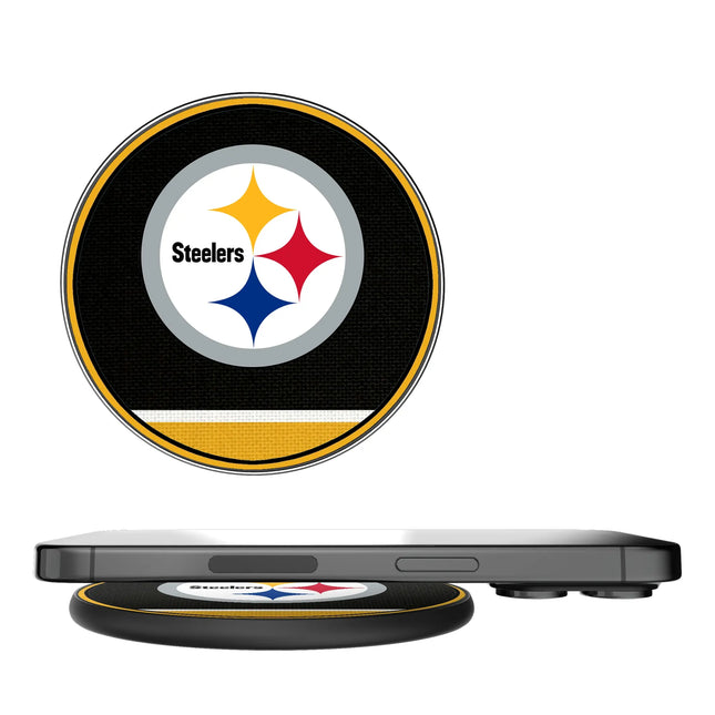 Pittsburgh Steelers Stripe 15-Watt Wireless Charger