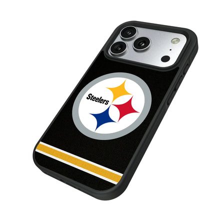 Pittsburgh Steelers Stripe Bump Phone Case for Apple iPhone