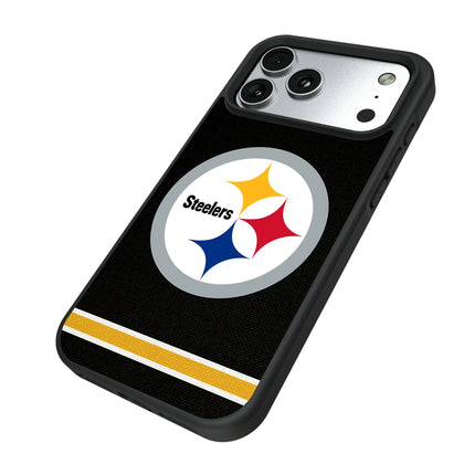 Pittsburgh Steelers Stripe Bump Phone Case for Apple iPhone