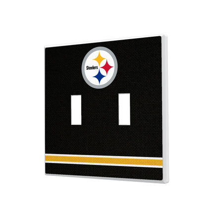 Pittsburgh Steelers Stripe Hidden-Screw Light Switch Plate