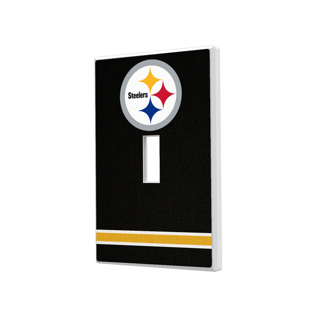 Pittsburgh Steelers Stripe Hidden-Screw Light Switch Plate