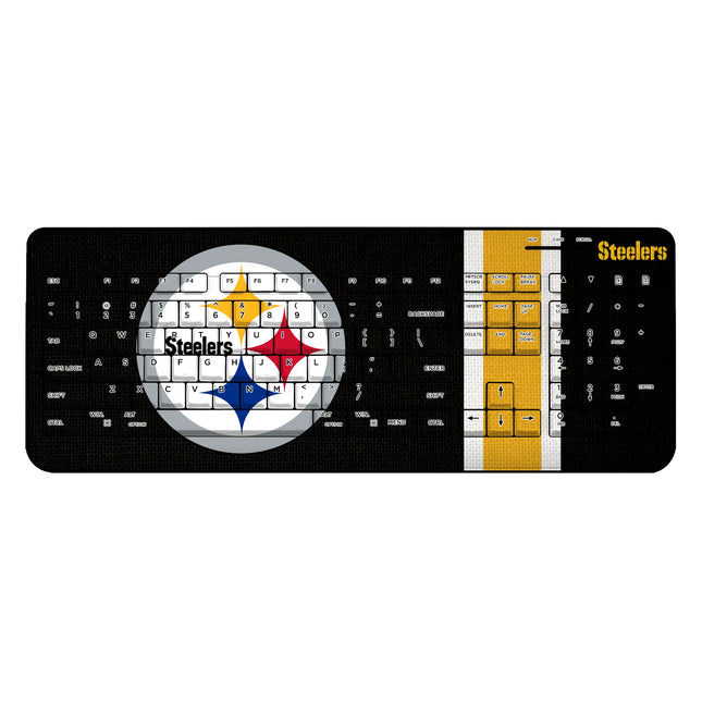 Pittsburgh Steelers Stripe Wireless USB Keyboard