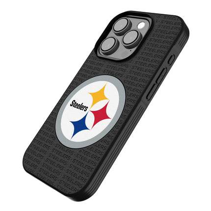 Pittsburgh Steelers Text Backdrop Bump Phone Case for Apple iPhone