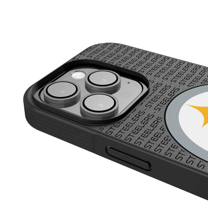 Pittsburgh Steelers Text Backdrop Bump Phone Case for Apple iPhone