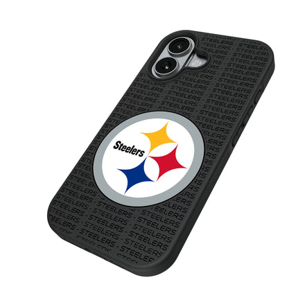 Pittsburgh Steelers Text Backdrop Bump Phone Case for Apple iPhone
