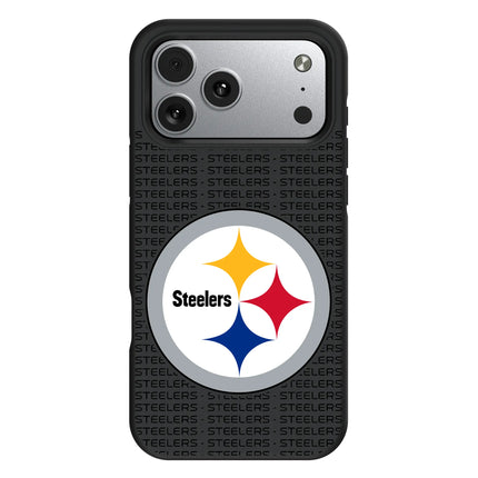Pittsburgh Steelers Text Backdrop Bump Phone Case for Apple iPhone