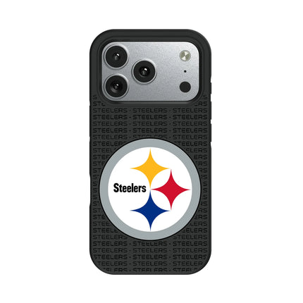 Pittsburgh Steelers Text Backdrop Bump Phone Case for Apple iPhone