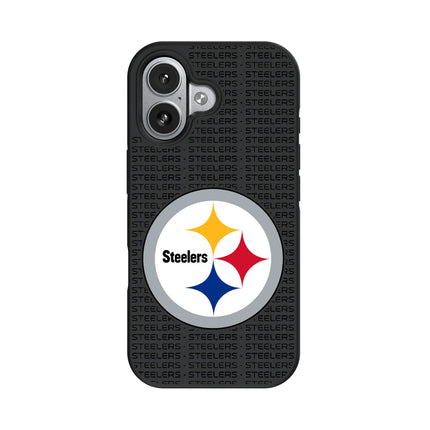 Pittsburgh Steelers Text Backdrop Bump Phone Case for Apple iPhone