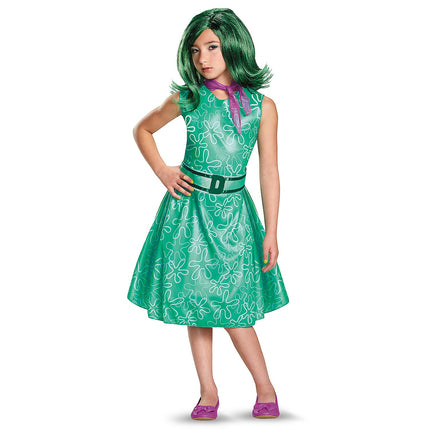 Girl's Classic Disney/Pixar Inside Out 2 Green Disgust Costume