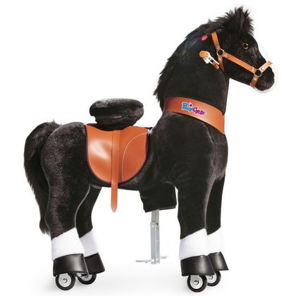 Pony Cycle Black Horse With White Hoof Ride On X-Large