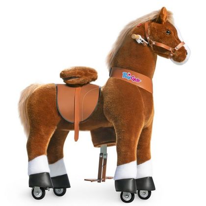 Pony Cycle Brown Horse With White Hoof Ride On X-Large