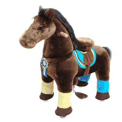 PonyCycle Ride On Chocolate Brown Horse - Large