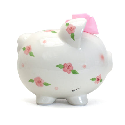 Posies and Polka Dots Large Piggy Bank