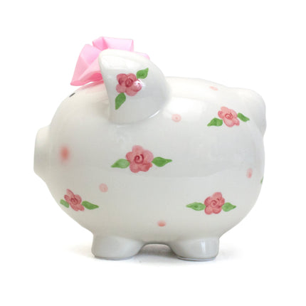 Posies and Polka Dots Large Piggy Bank
