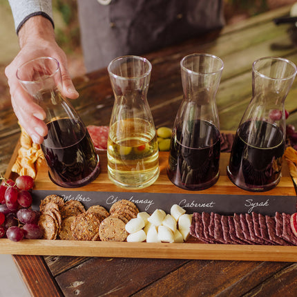Cava Wine Tasting Kit with 4 Glass Carafes