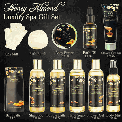 Premium XL Honey Almond Spa Gift Basket