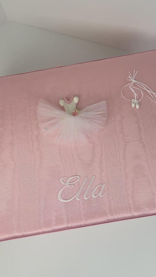 Ballerina Personalized Baby Keepsake Box - Large