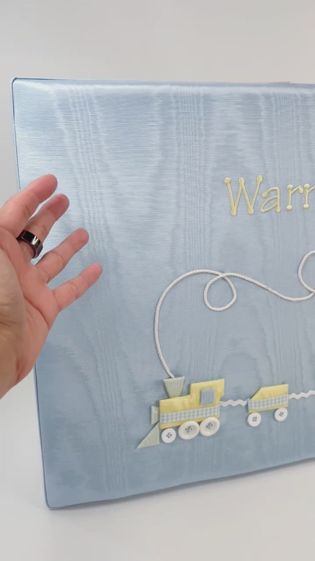 Choo Choo Train Personalized Baby Keepsake Box - Large