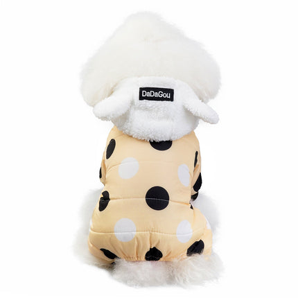 Big Polka Dot Snowsuit Jumpsuit