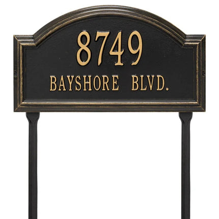 Personalized Providence Arch Lawn Address Plaque - 2 Line