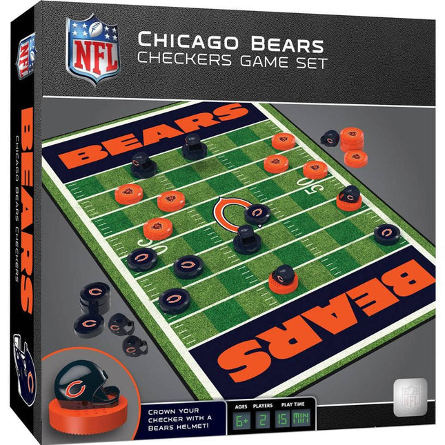 Chicago Bears Checkers Board Game